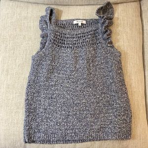 Madewell knit tank. Blue. Small